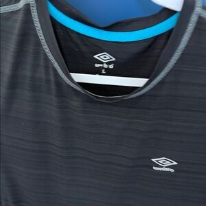 Umbro Black and Blue Short Sleeve Tee